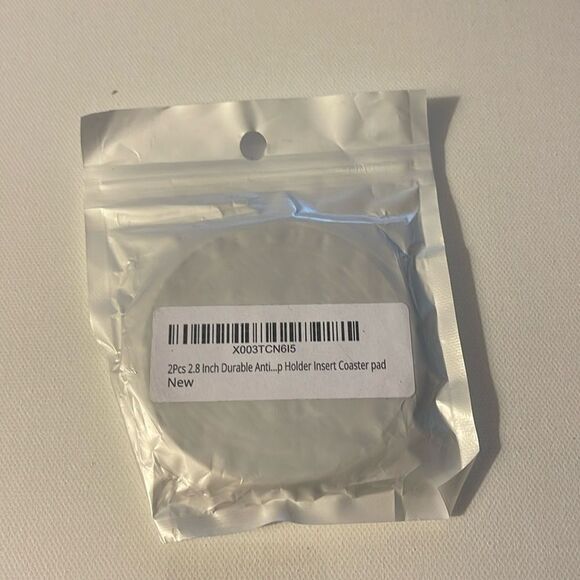 Cadillac Car Cup Coasters in Black with logo set of 2 NWT - Picture 4 of 4